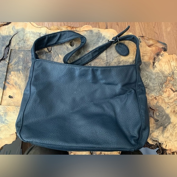 Vintage FairSet Black Pebbled Leather Handbag - Picture 3 of 8